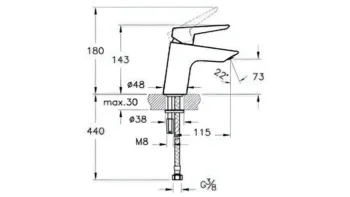 Artema Solid S Lavabo Bataryası - A42440
