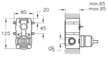 Artema Ankastre Banyo Bataryası Sıva Altı - A41949